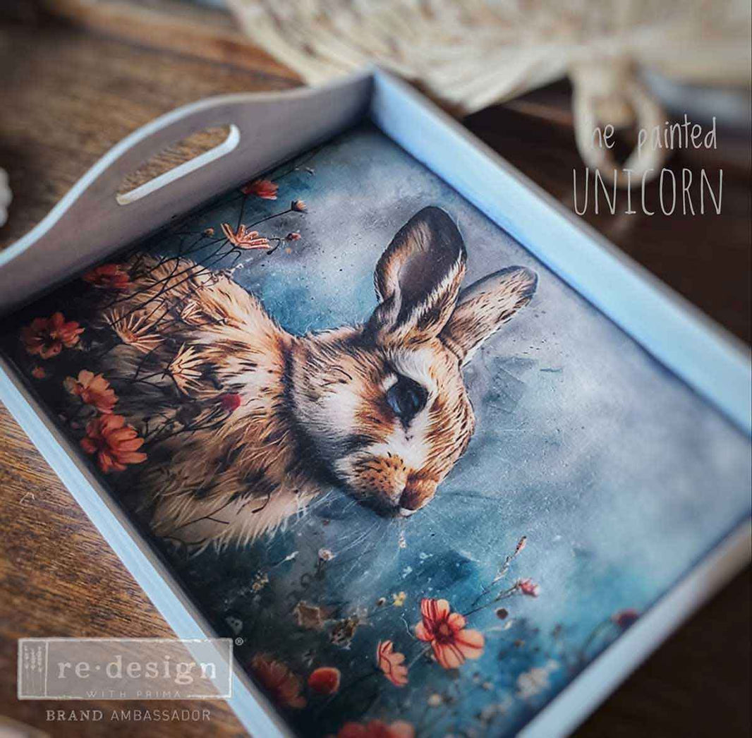 Garden Bunny, A3 Decoupage Fiber Pack – Garden Bunny Tales - 3 sheets, 19.5"x30" each