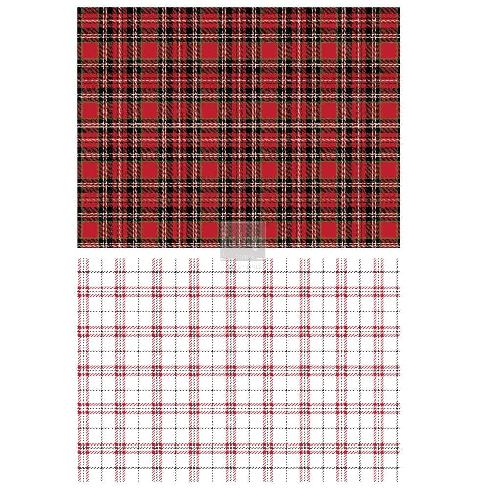 Redesign Décor Transfers® - Gingham Red size 23"x 33"