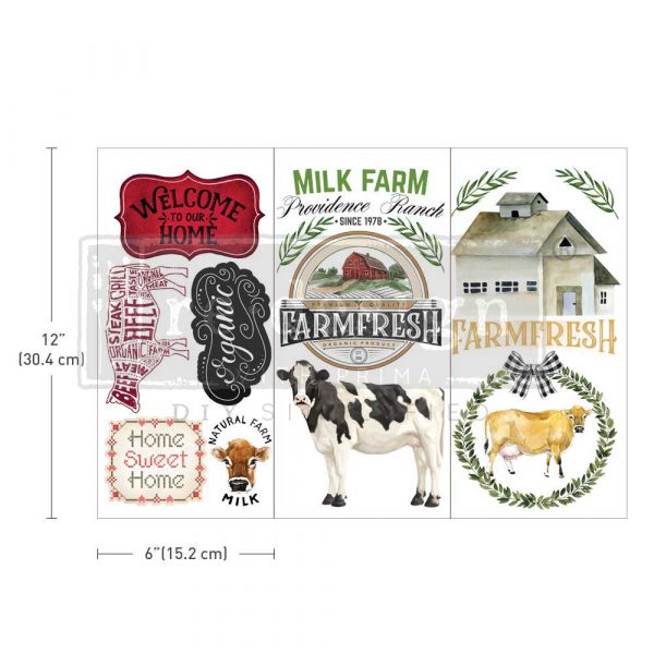 Redesign Decor Transfers® - Home & Farm - 3 sheets, 6"x12"