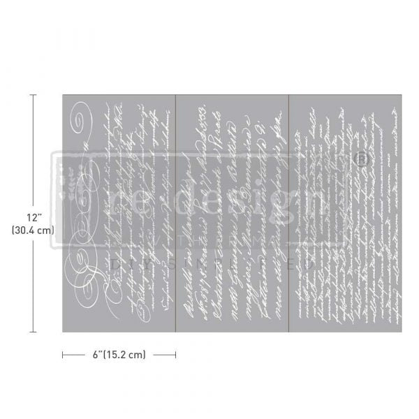 SMALL TRANSFERS – SECRET LETTER ll – 3 SHEETS, 6″X12″