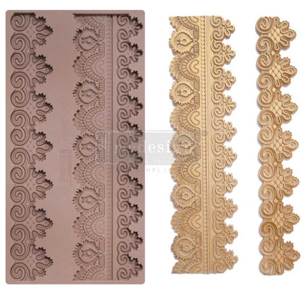 Décor Mould CECE - Border Lace II - 1 pc, 5"x10"x8mm