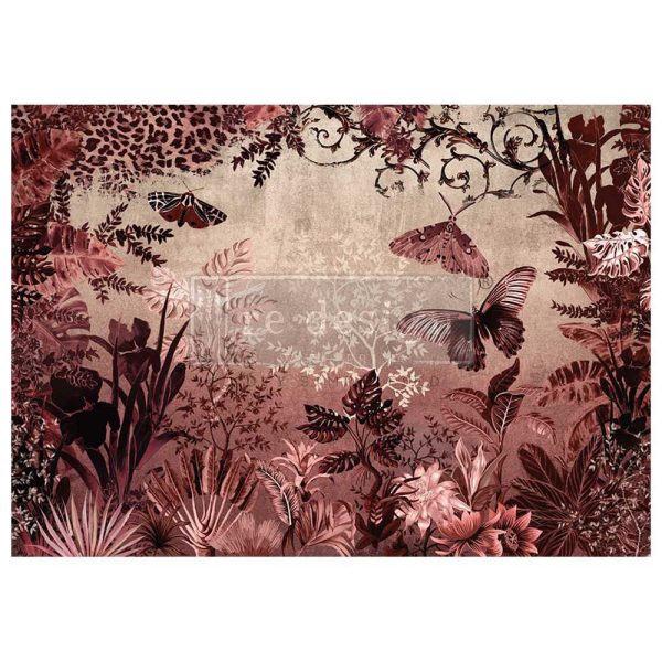 A1 Decoupage Fiber – Sepia Rainforest