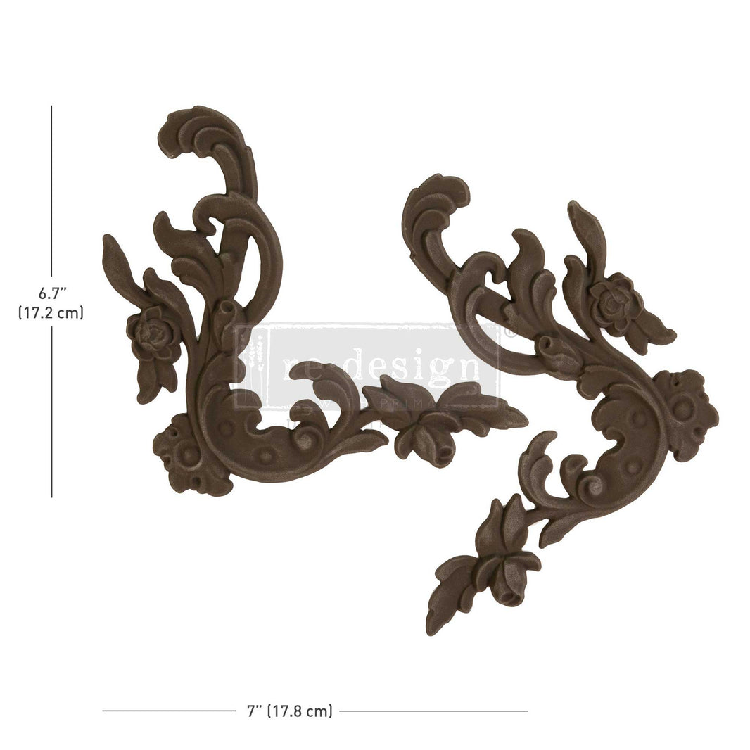 Decor Poly® - Intricate Grace - 2 pcs, 7"x6.76"0.315" / 17.8cmx17.2cmx0.8cm