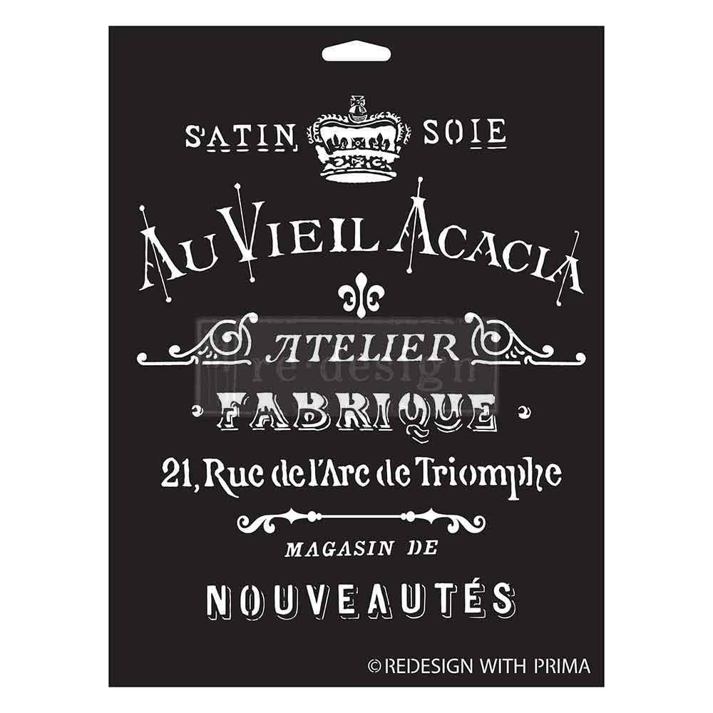 Decor Stencil - Satin Soie Stencil, Ornate Stencil