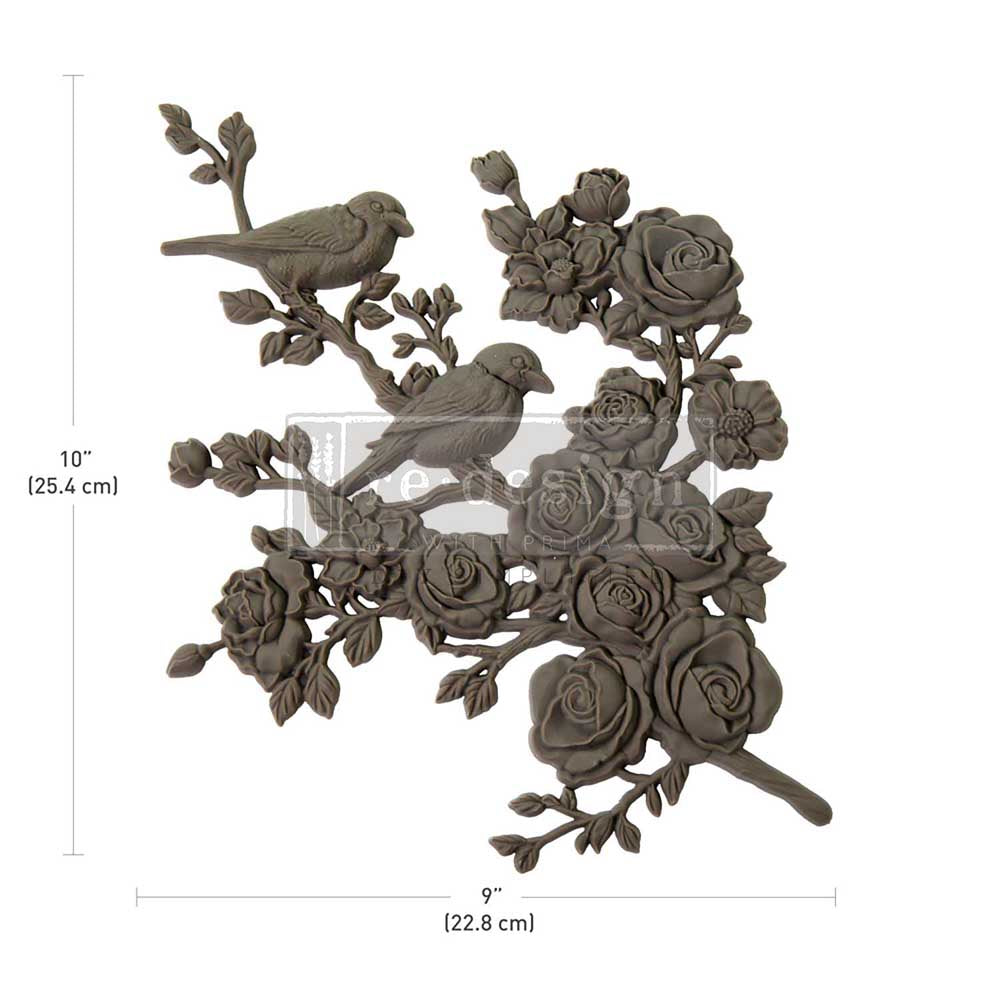 Decor Poly - Serene Perch (Right) - 1 pc, 10"x9" (25.4cmx22.9cm)