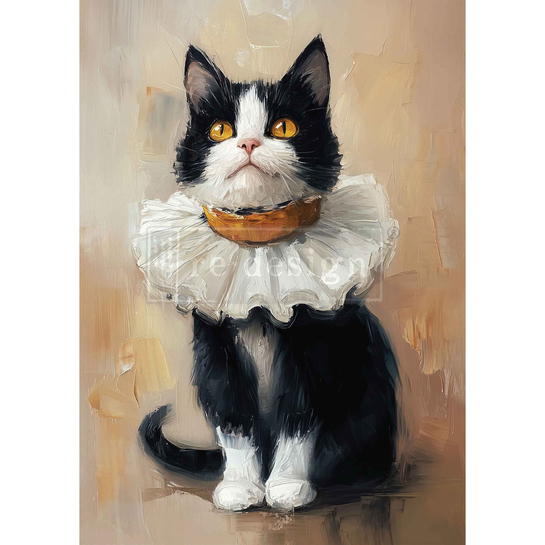 A3 Decoupage Fiber - Whiskers In Oil - 1 sheet, 11.7"x16.5"