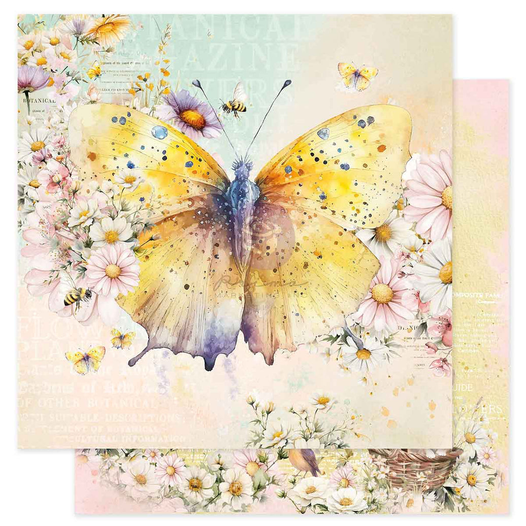 Among the Wildflowers Collection 12x12 Sheet - Spring's wings