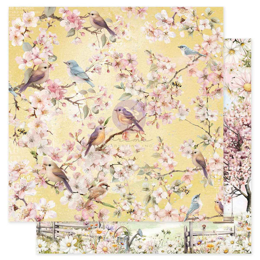 Among the Wildflowers Collection 12x12 Sheet - Birdsong in Bloom