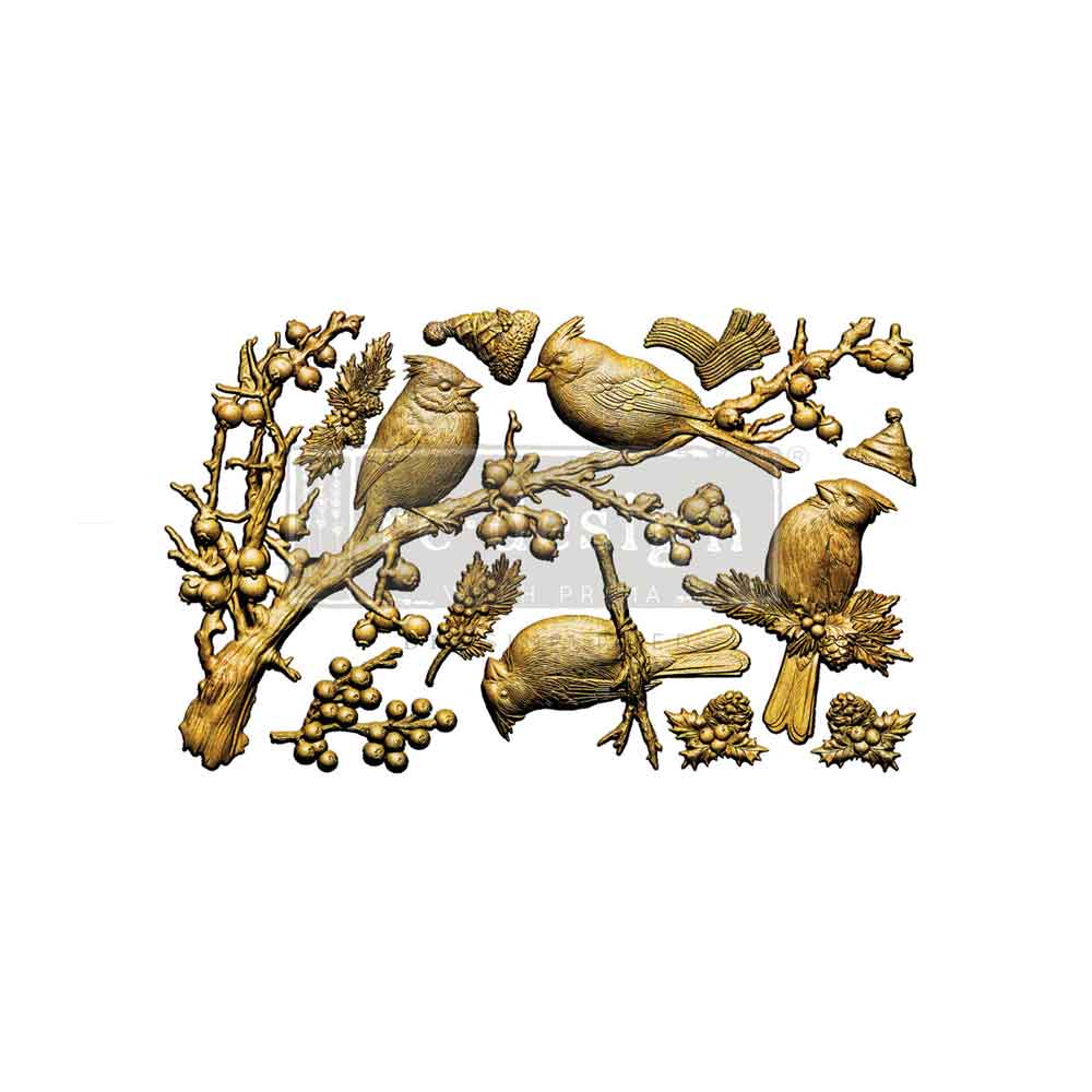 New! Cardinal Grace Mould, Decor Moulds® - Cardinal Grace Silicone Mould