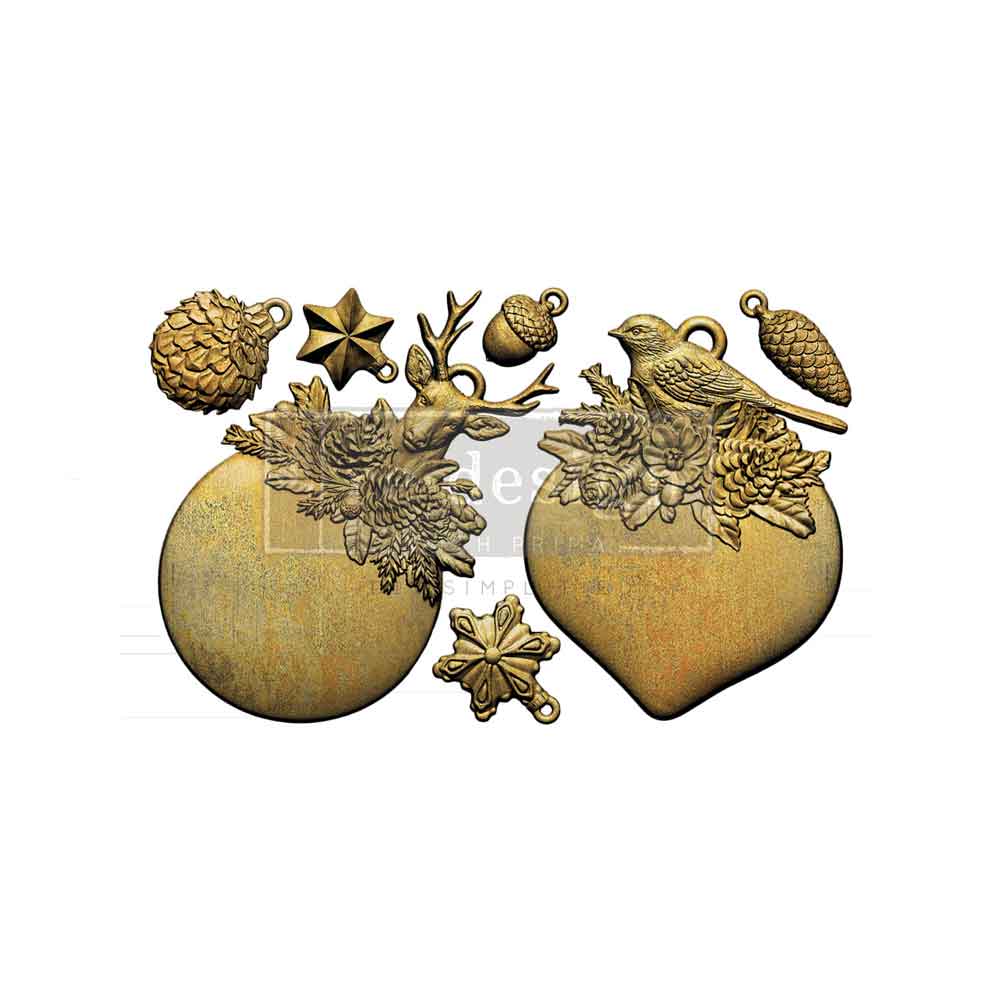 Antler Emblem, Decor Moulds® - Evergreen Antler Emblem