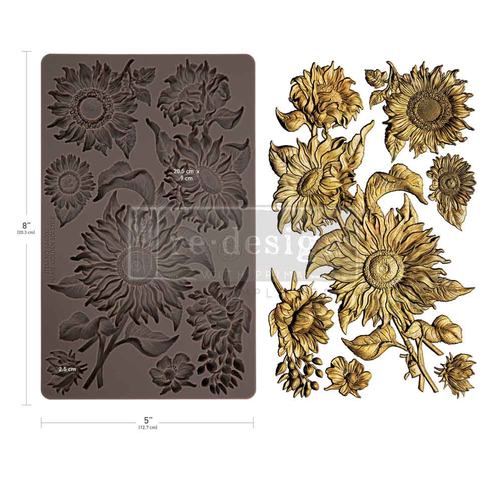 Golden Solstice, Decor Moulds, Golden Solstice Moild, Sunflower Mould