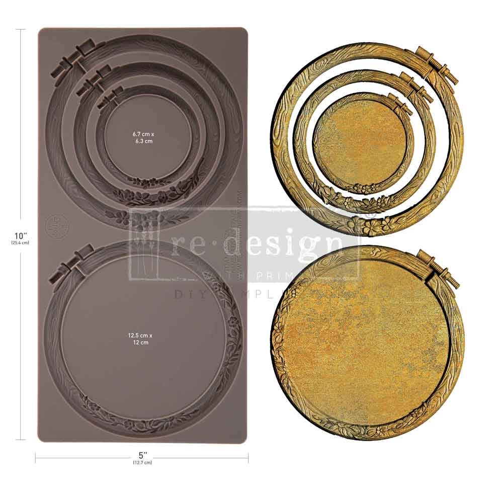 New! Artisan’s Frame Mould, Decor Moulds® - Artisan’s Frame, Embroidery Hoop Mould