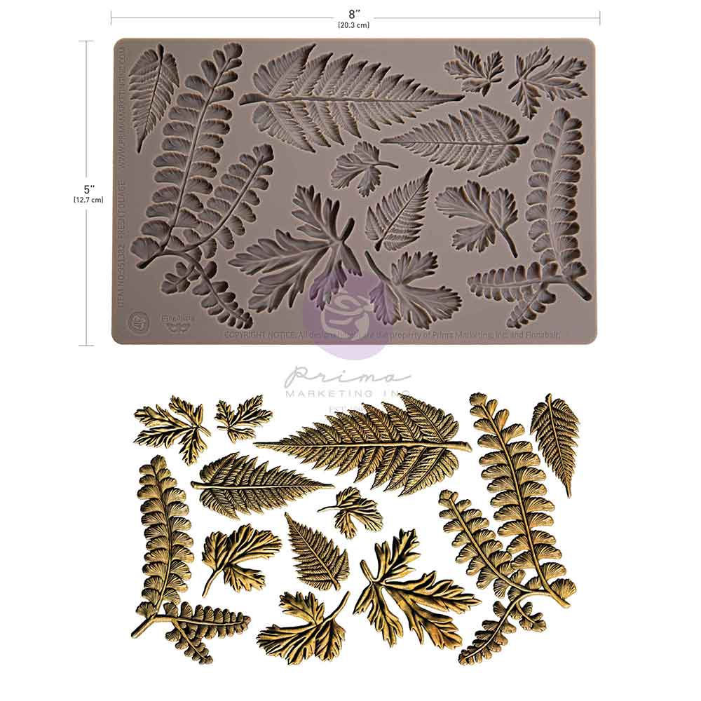 Finnabair Decor Moulds® - Fresh Foliage Mould, Decor Mould