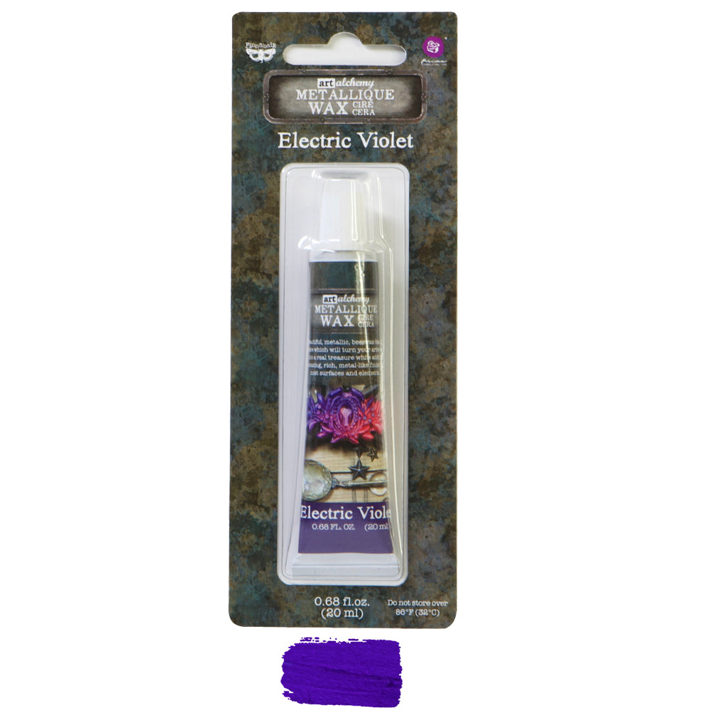 Art Alchemy- Metallique Wax - Electric Violet .68oz (20ml)