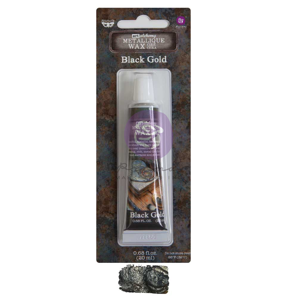 Art Alchemy Metallique Wax - Black Gold - 0.68oz (20ml)