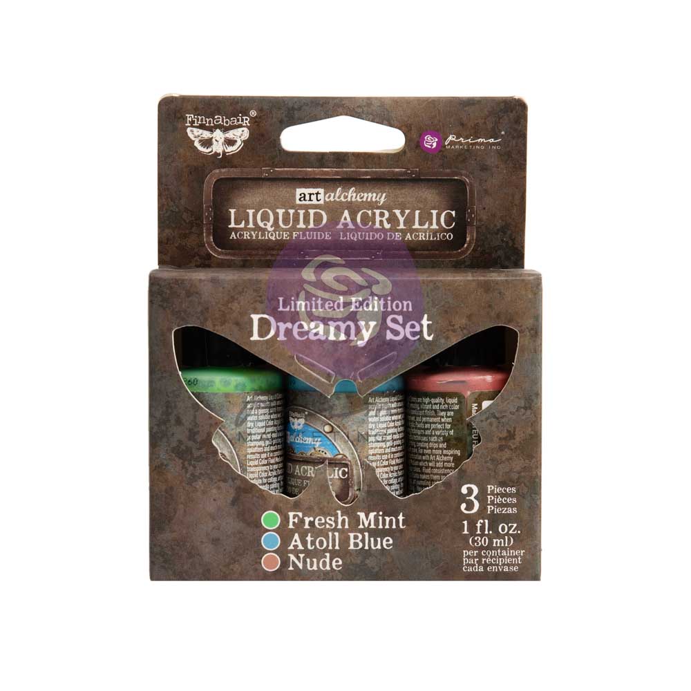 Limited Edition Liquid Acrylic Set - Dreamy - 3 colors x 1 fl oz (30 ml) each