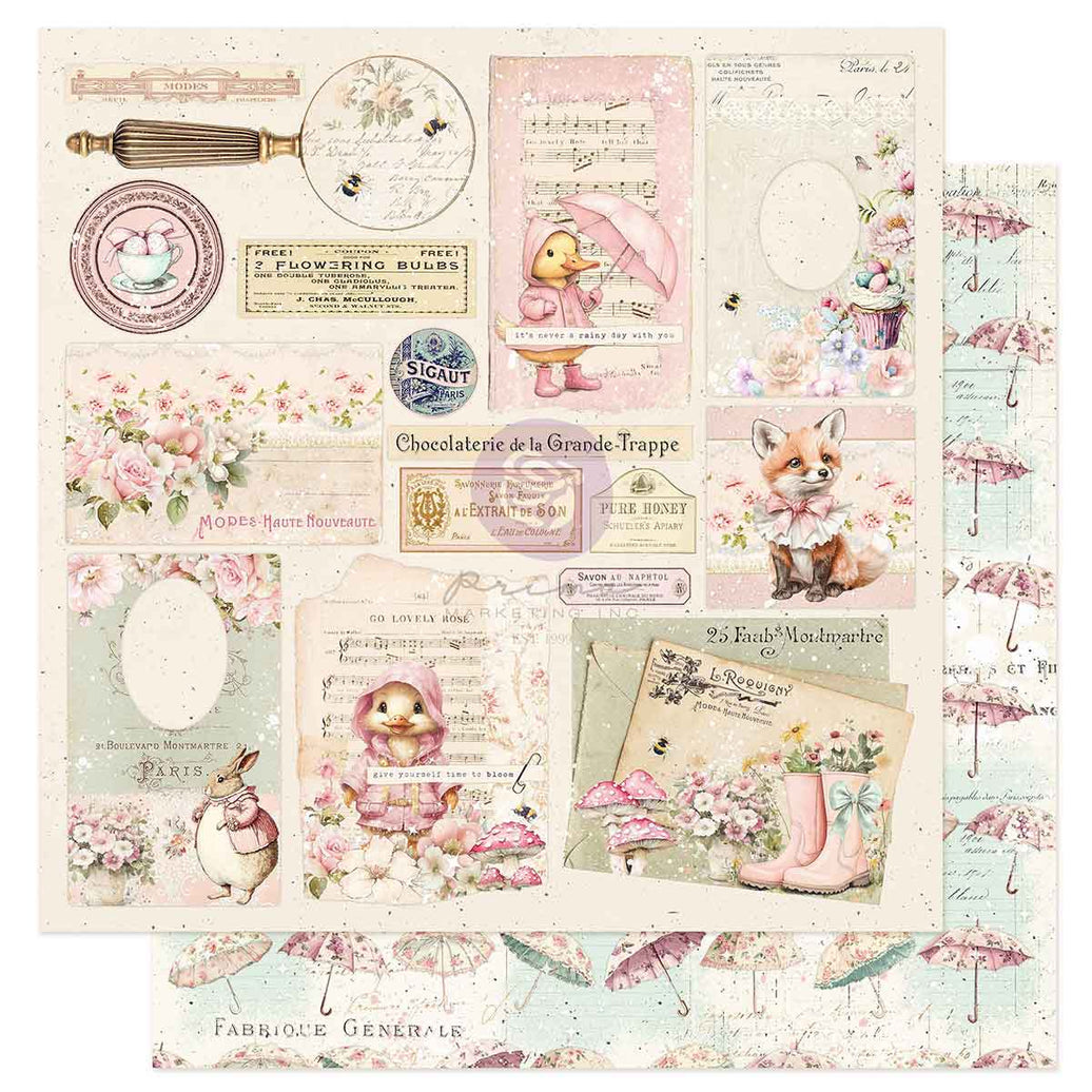 Sweet Spring Collection 12x12 Sheet - Never A Rainy Day With You