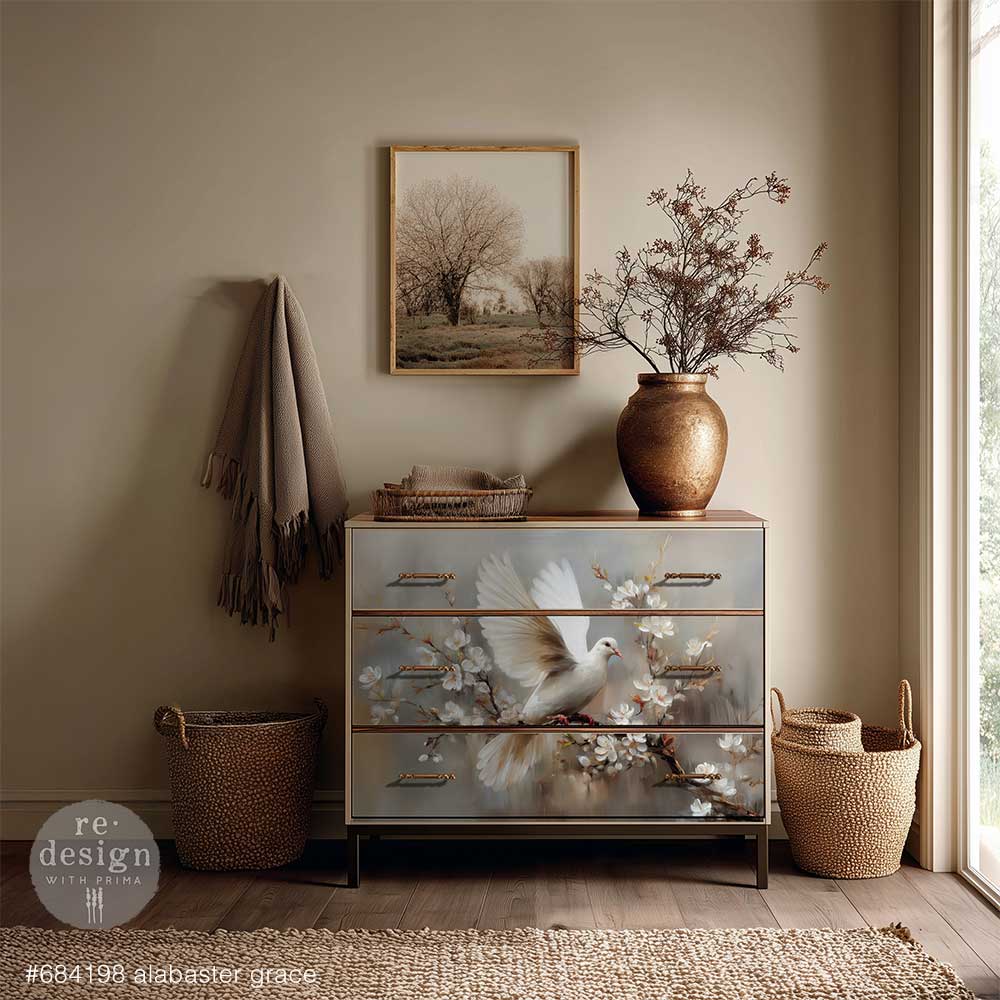A1 Decoupage Fiber Kacha - Alabaster Grace