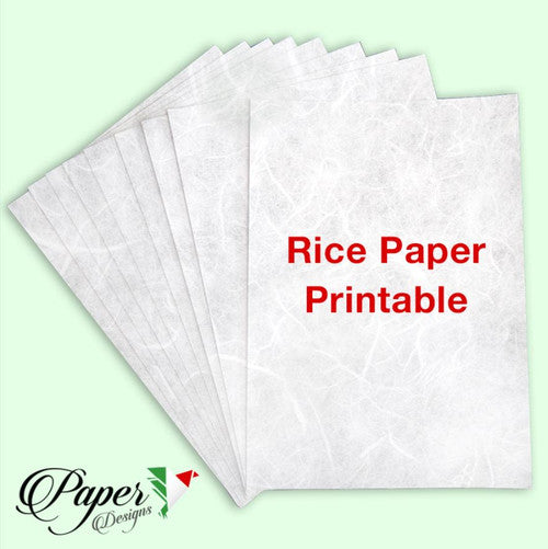 White / Blank Rice Paper (Single Sheet)