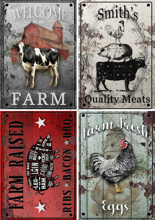 Vellum Paper - Farmhouse Signs 4 Pack