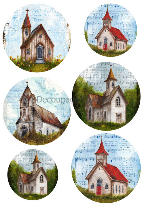 Vellum Paper - Teresa Rene Art - Church Ornaments