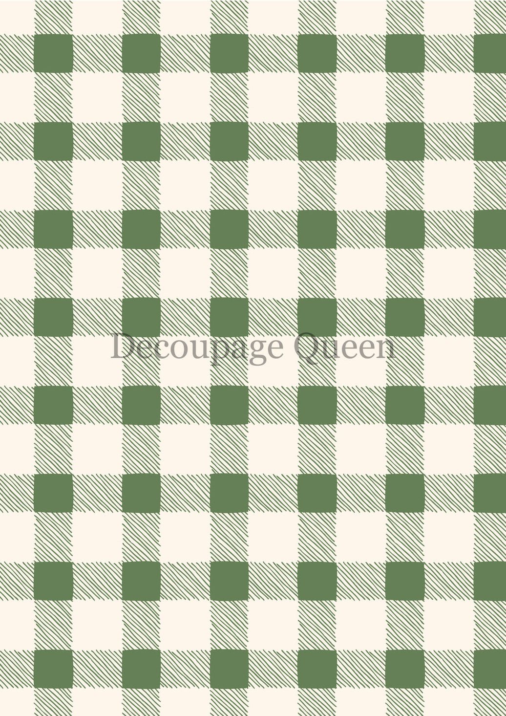 Decoupage Queen Green Checks Rice Paper, rice paper design by Decoupage queen, arts & entertainment > hobbies & creative arts > arts & crafts > art & crafting materials > art & craft paper > drawing & painting paper, for decoupage and crafting