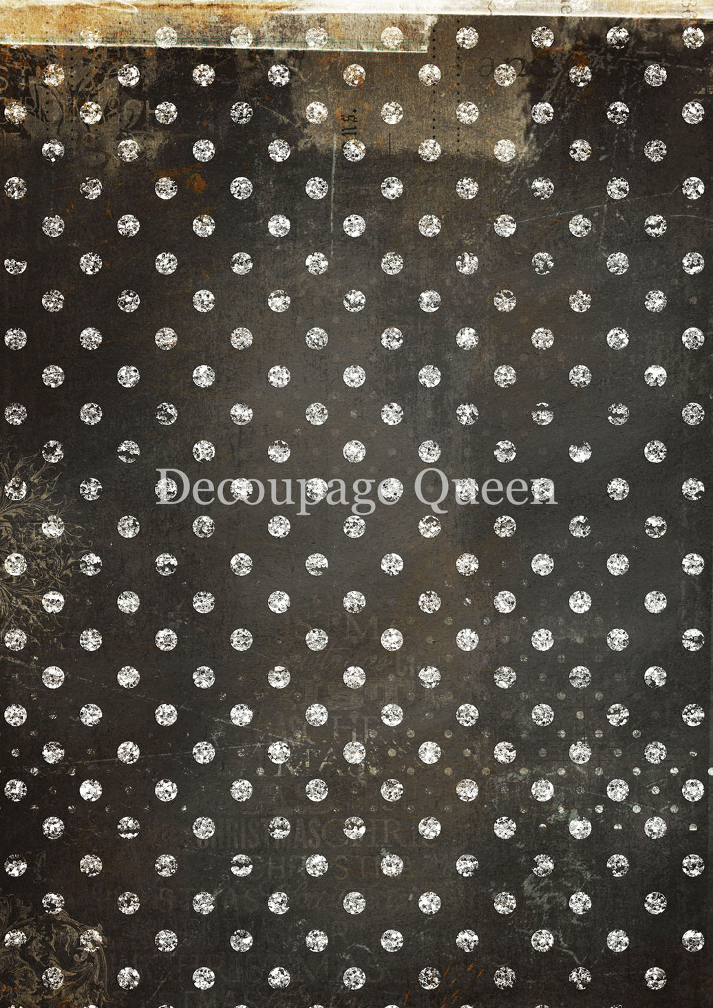 Decoupage Queen Black and White Dots Rice Paper, rice paper design by Decoupage queen, arts & entertainment > hobbies & creative arts > arts & crafts > art & crafting materials > art & craft paper > drawing & painting paper, for decoupage and crafting