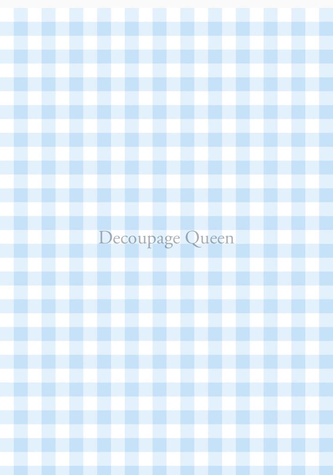 Blue Gingham 0543, rice paper design by Decoupage queen, arts & entertainment > hobbies & creative arts > arts & crafts, for decoupage and crafting