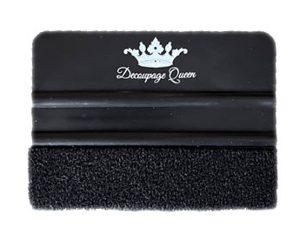 Decoupage Queen Black Felt Edge Scraper Squeegee, design by Pentart, arts & entertainment > hobbies & creative arts > arts & crafts, for decoupage and crafting