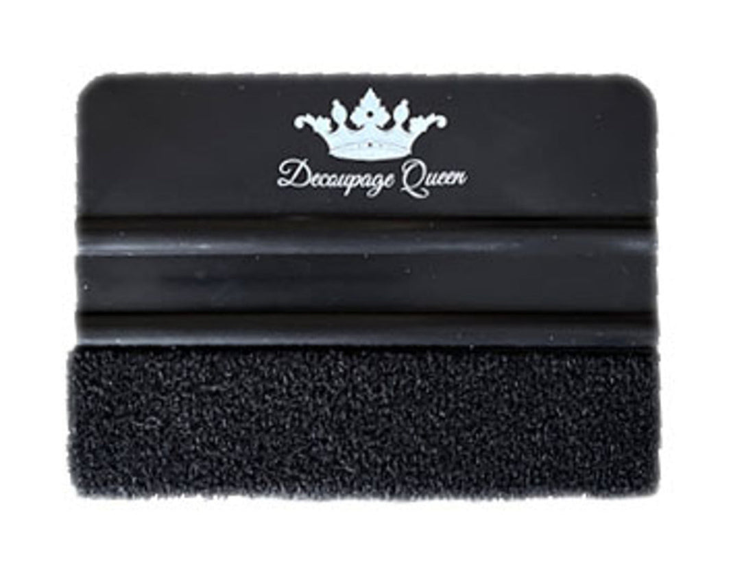Decoupage Queen Black Felt Edge Scraper Squeegee, design by Pentart, arts & entertainment > hobbies & creative arts > arts & crafts, for decoupage and crafting