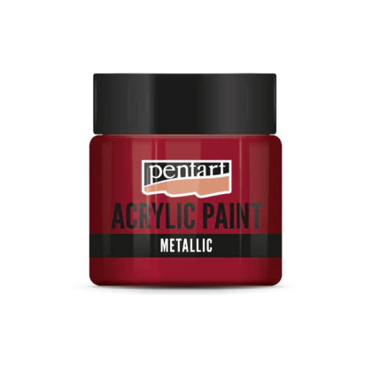 Pentart Acrylic paint metallic 50 ml Bourdon, design by Pentart, arts & entertainment > hobbies & creative arts > arts & crafts, for decoupage and crafting