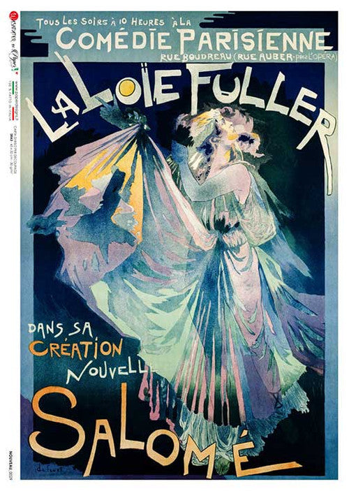 Paper Designs Rice Paper La Loie Fuller as Salome PD NOUVEAU 0029