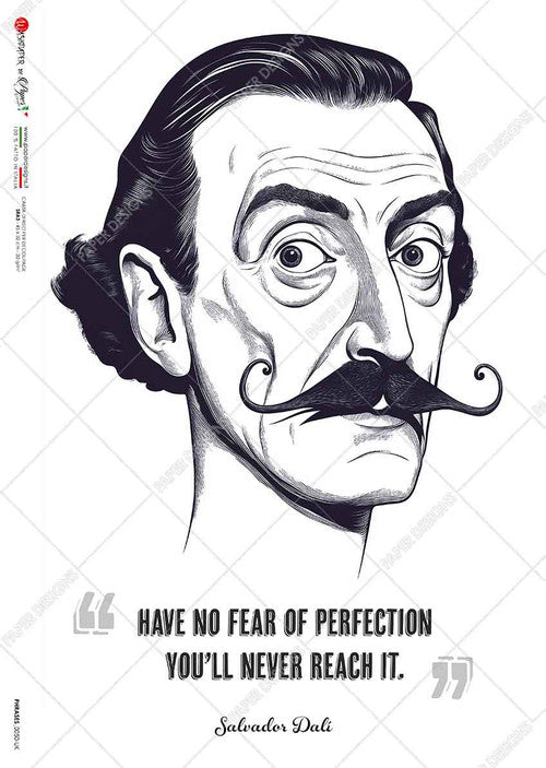 Paper Designs Dali Quote Rice Paper