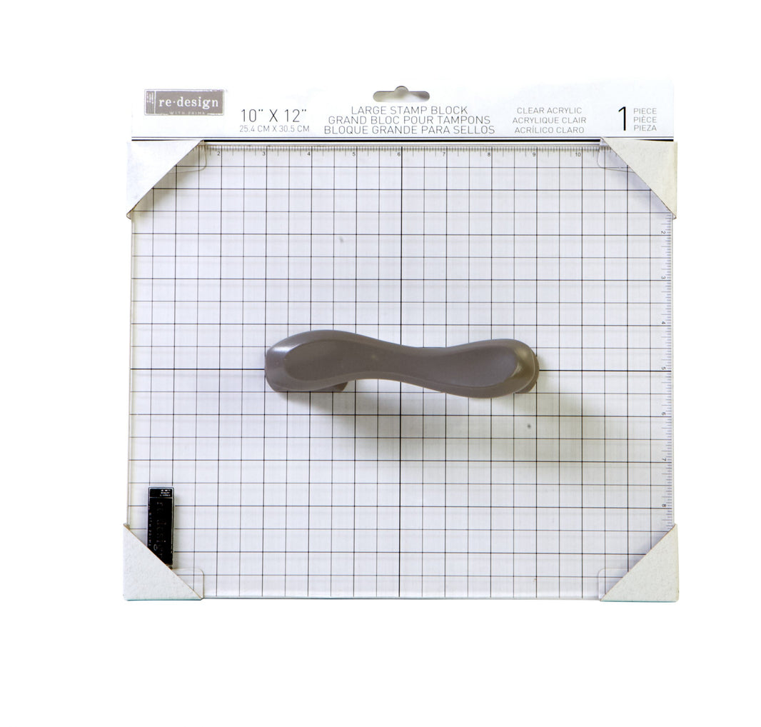 Stamp Block, Acrylic Block - 1 pc, 10"x12", Stamping Block, Tool, Large Acrylic Block