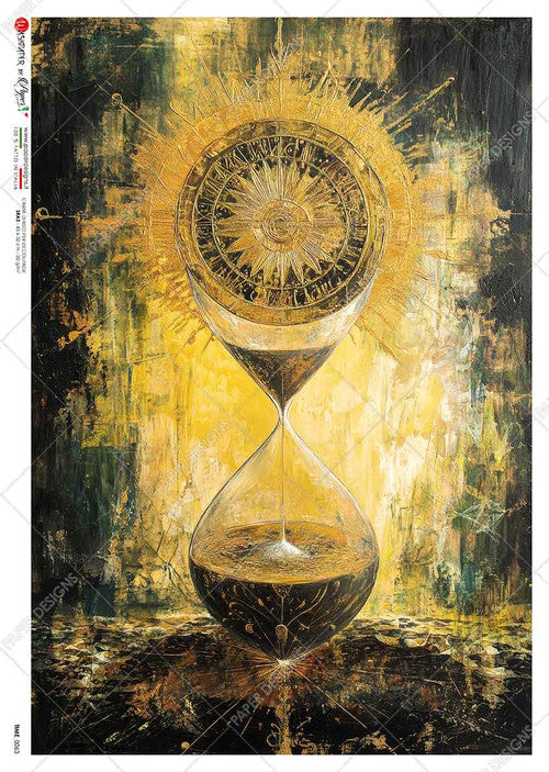 Paper Designs Sand Timer in Motion Rice Paper