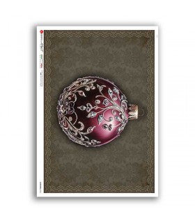 Victorian Plum Ornament