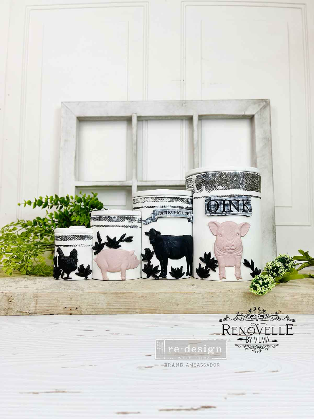 Redesign Decor Moulds® – Farm Friends – 1 pc, 5″x8″, 8mm thickness