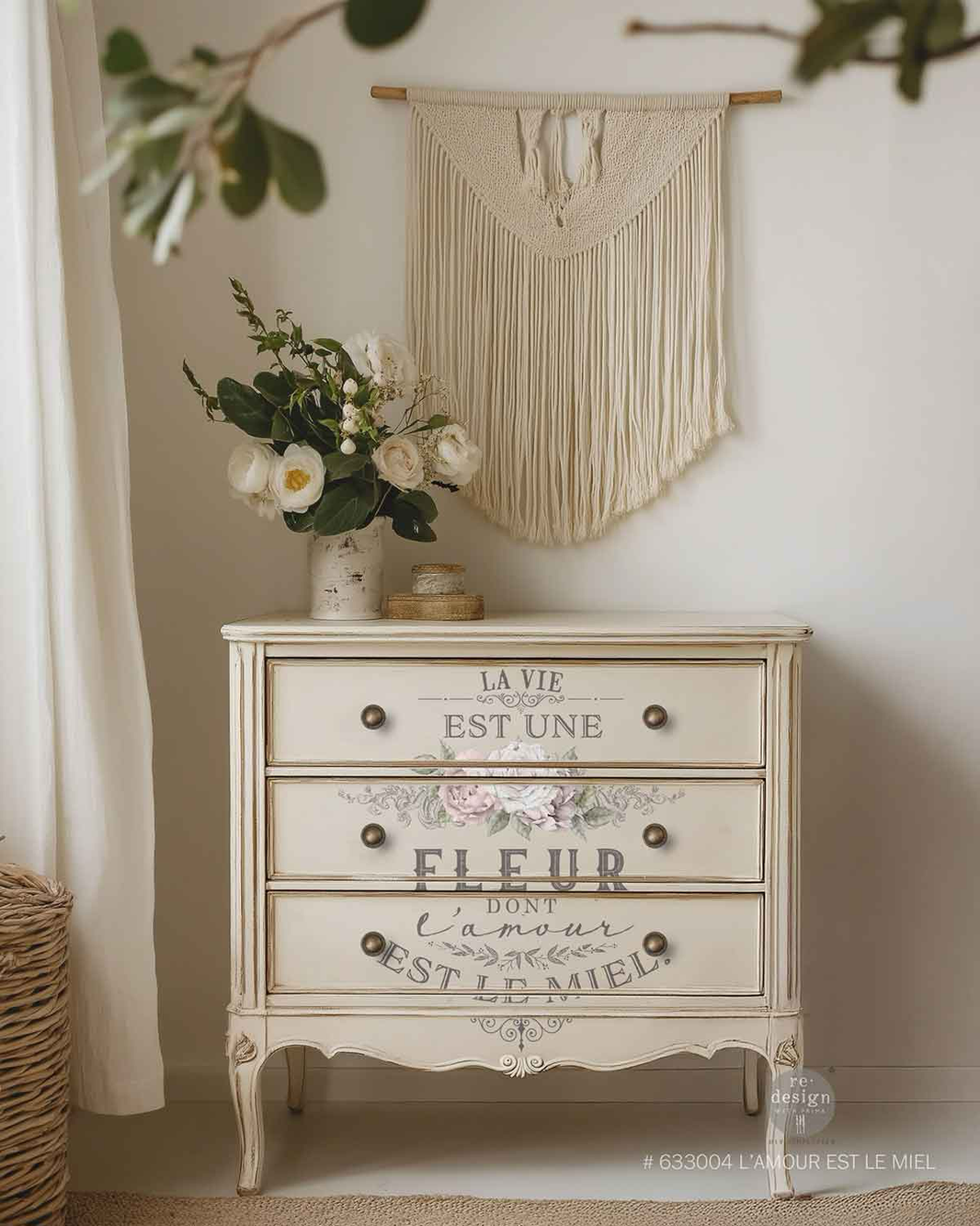 L'amour Est Le Miel, Redesign Transfer - L'amour Est Le Miel 27x36, French Transfers