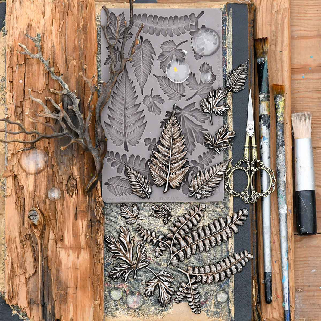 Finnabair Decor Moulds® - Fresh Foliage Mould, Decor Mould