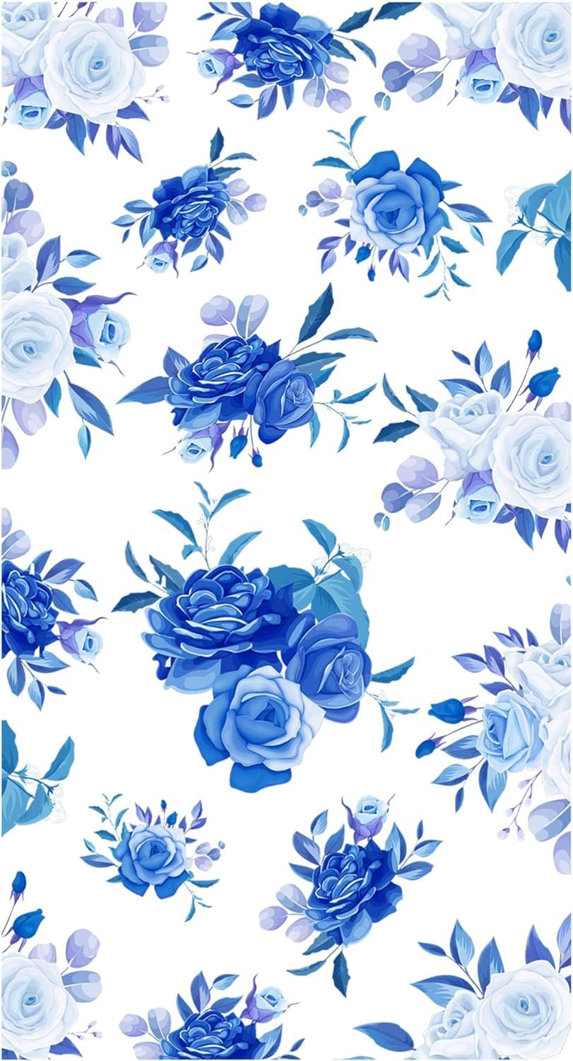 Blue Rose Paper Napkins, Floral Decoupage, 3-Piece Guest Napkins