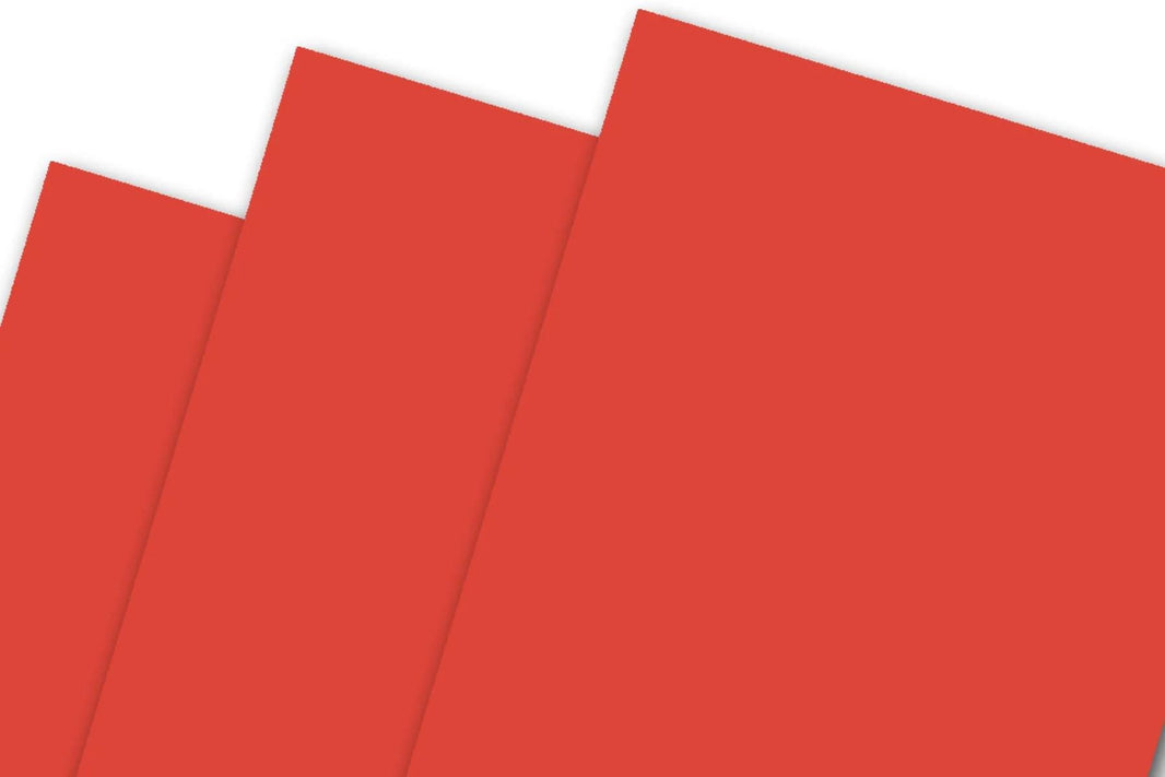 Red Cardstock Paper - 100lb, Smooth Finish, 25 Sheets, Holiday Red Paper, Card Making Paper, Cardstock, Die Cut Paper, Junk Journaling