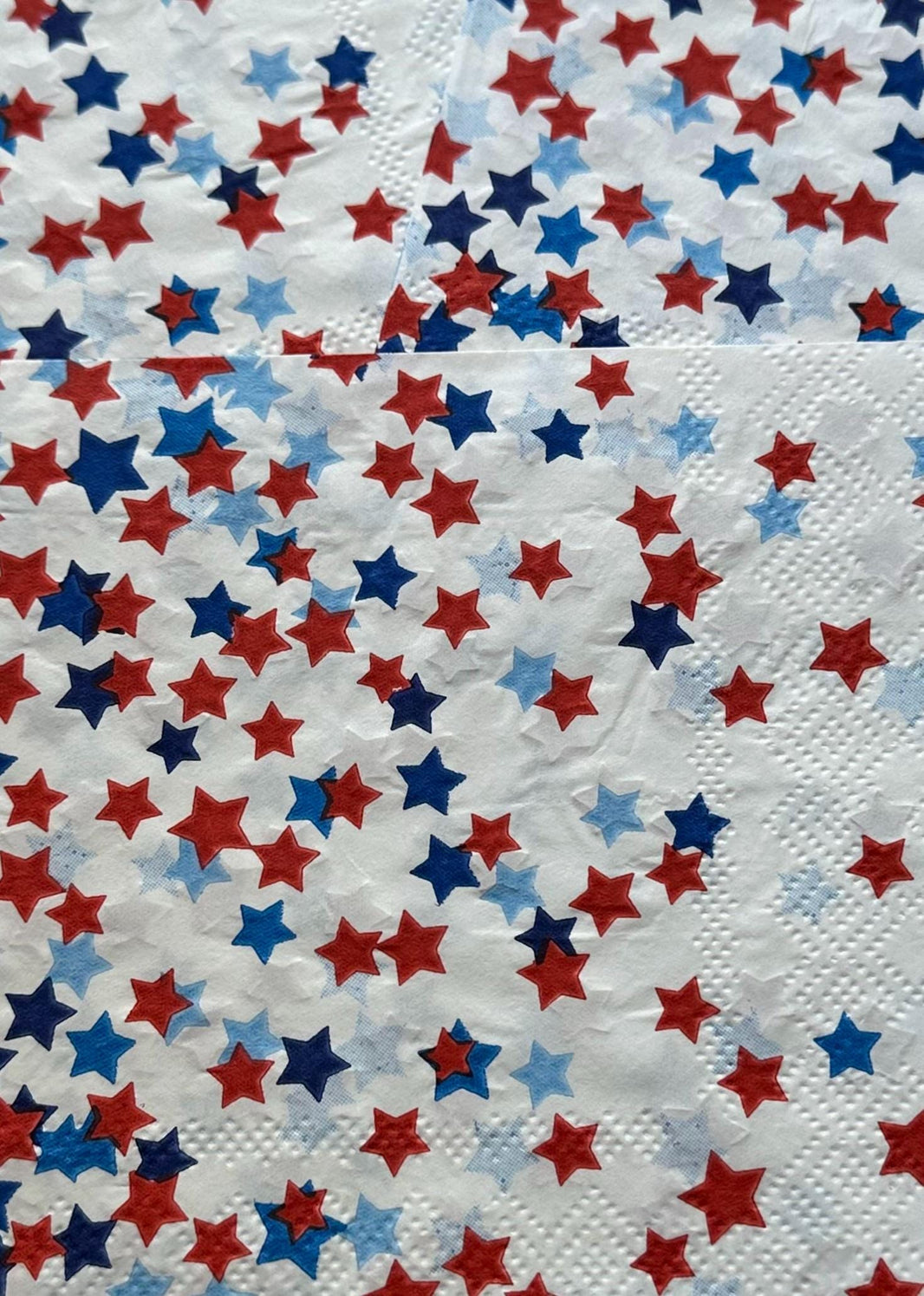 Stars Decoupage Napkins: Fourth of July BBQ, 3pc
