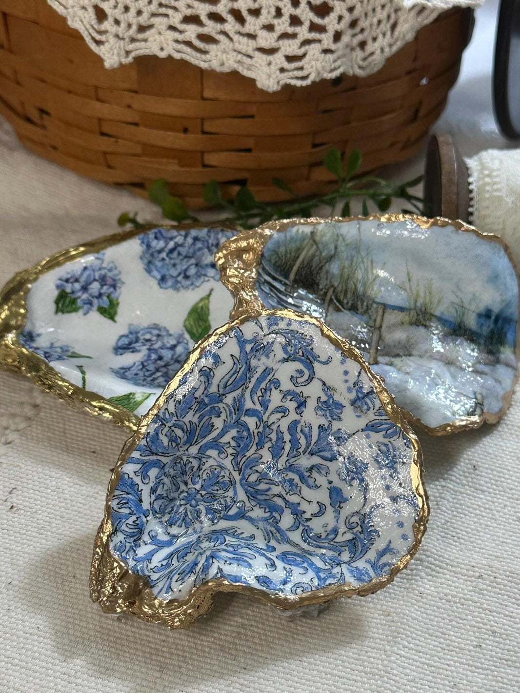 Blue Hydrangea Flower Napkins - Decoupage Paper, DIY Crafts