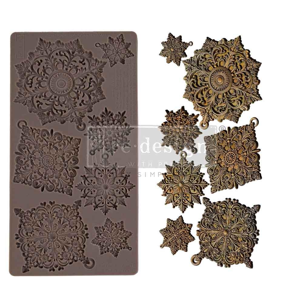 New Ornaments - Dazzling Ornates Mold - Holiday Ornaments, Prima Mold, Silicone Molds, Casting Mold, Chocolate Mold, Upcycling, Candy Molds