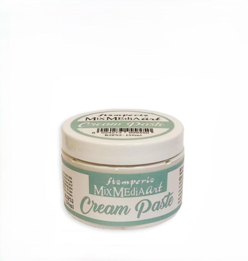 Cream Paste, Stamperia Paste, Flexible Paste, Bottle Art, Oyster Shell Paste, Soft Mold Paste, Teaturizing Paste, Mixed Media Art Supplies