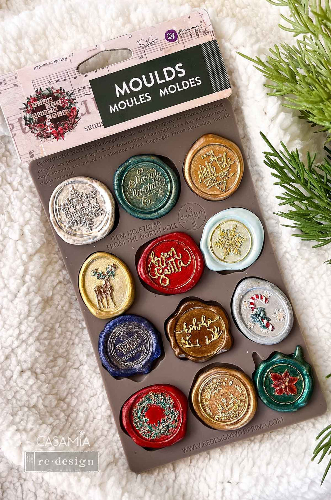 Wax Seal Mould, North Pole Collection, Christmas Seals