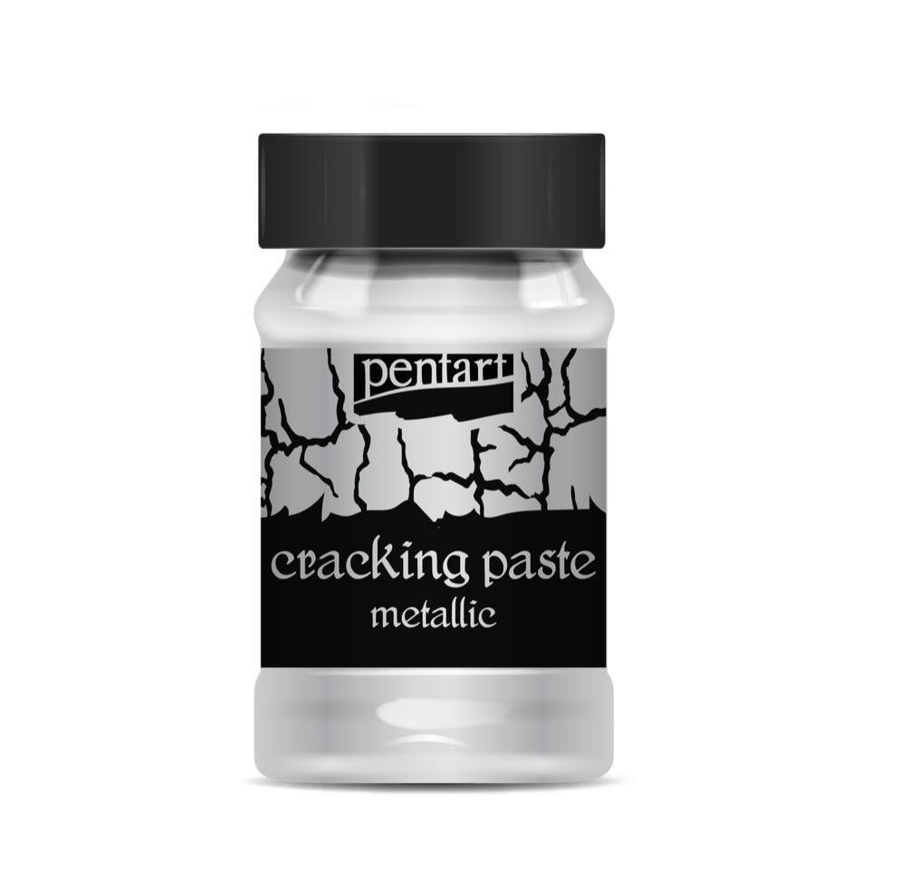 Pentart Metallic Cracking Paste 100mg, design by Pentart, nan, for decoupage and crafting