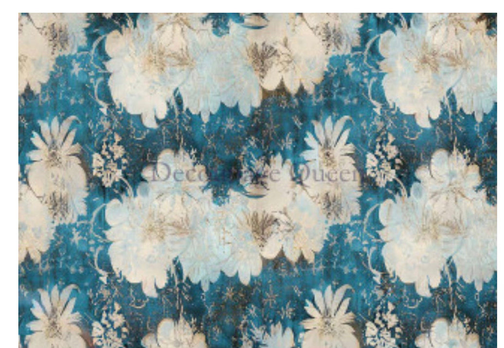 Floral Cascade, rice paper design by Decoupage Queen, arts & entertainment, for decoupage and crafting
