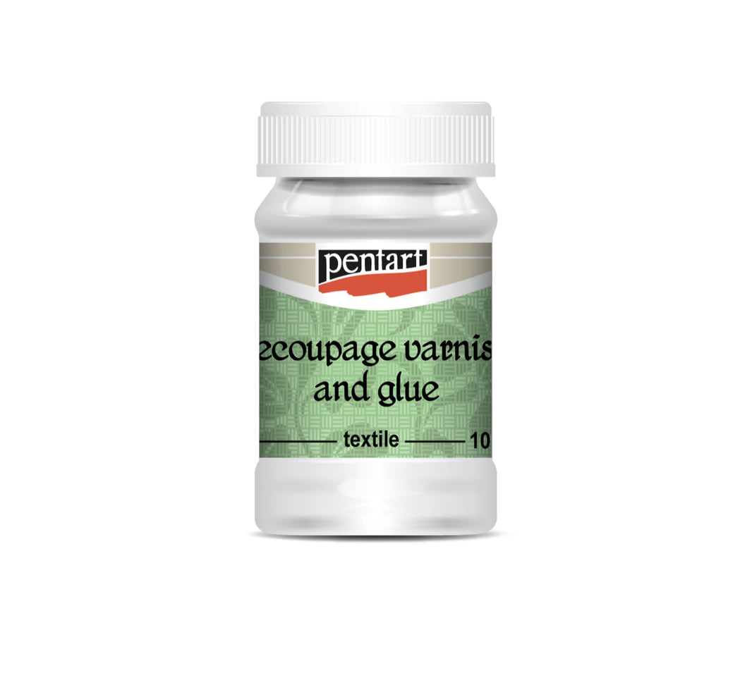 Pentart Decoupage Varnish & Glue for Textile, 100 ml, design by Pentart, uncategorized, for decoupage and crafting