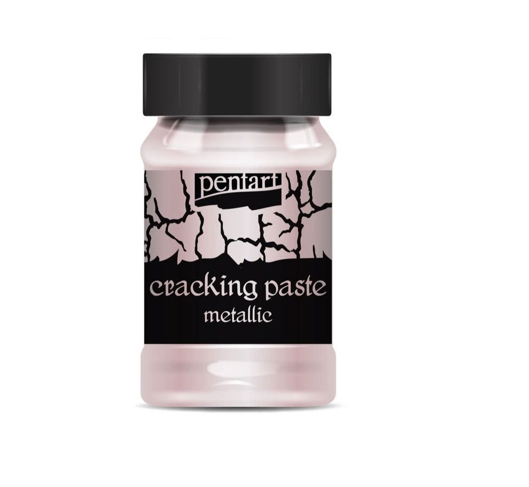 Pentart Metallic Cracking Paste 100mg, design by Pentart, nan, for decoupage and crafting